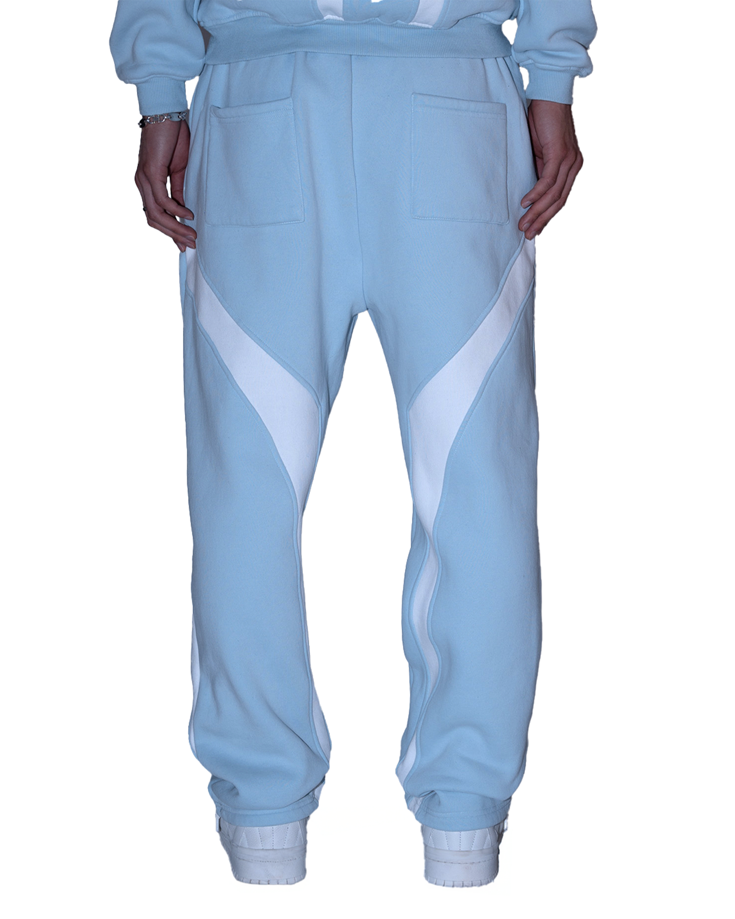 OPEN LEG JOGGER BABY BLAU