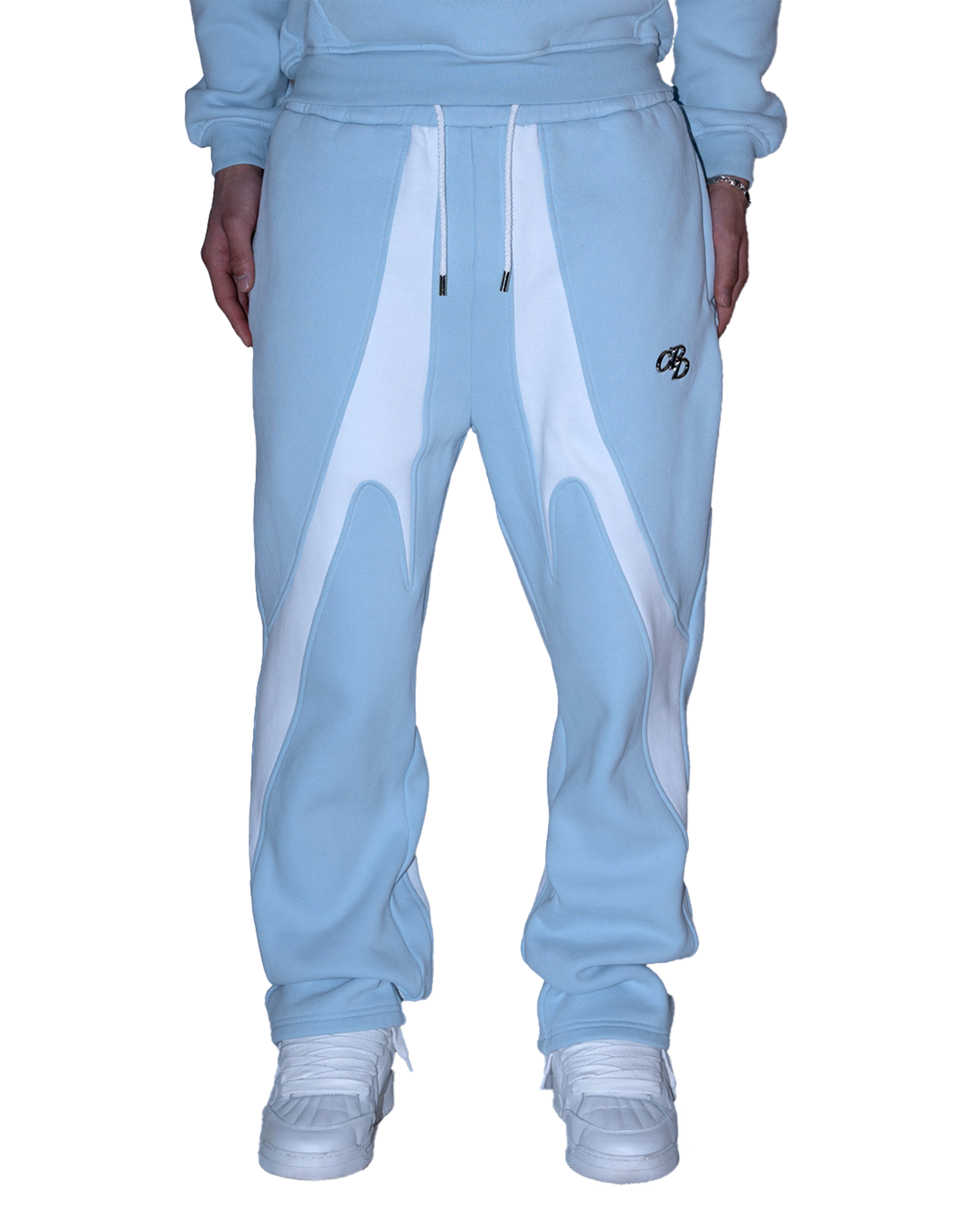 OPEN LEG JOGGER BABY BLAU