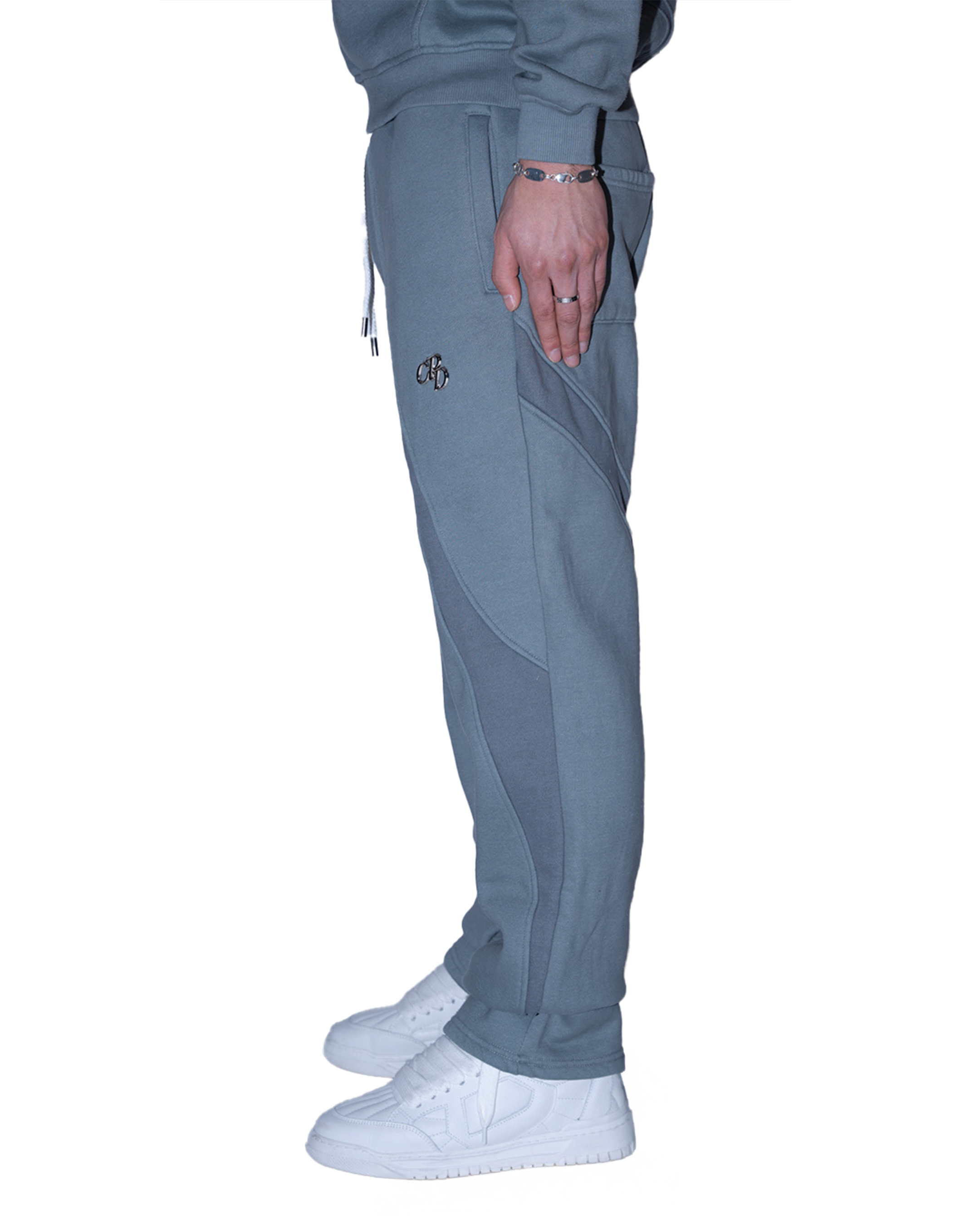 OPEN LEG JOGGER GRAU