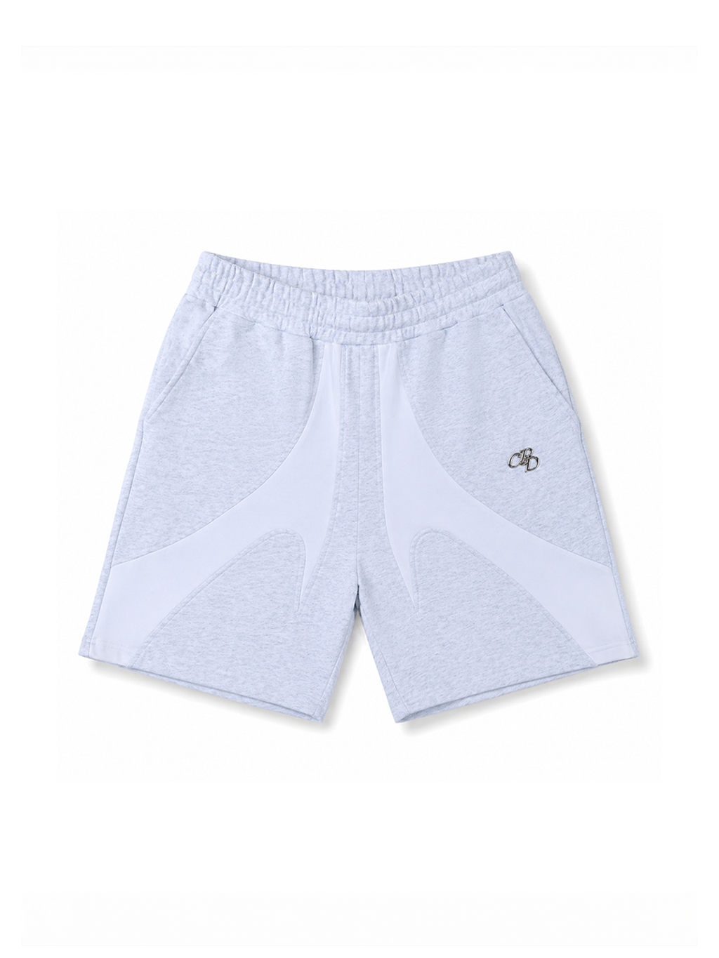 Kurze hellgraue Shorts von COMME PAS DE DEUX, elastischer Stoff, bequemer Sitz, perfekt für Sommer und Freizeit.