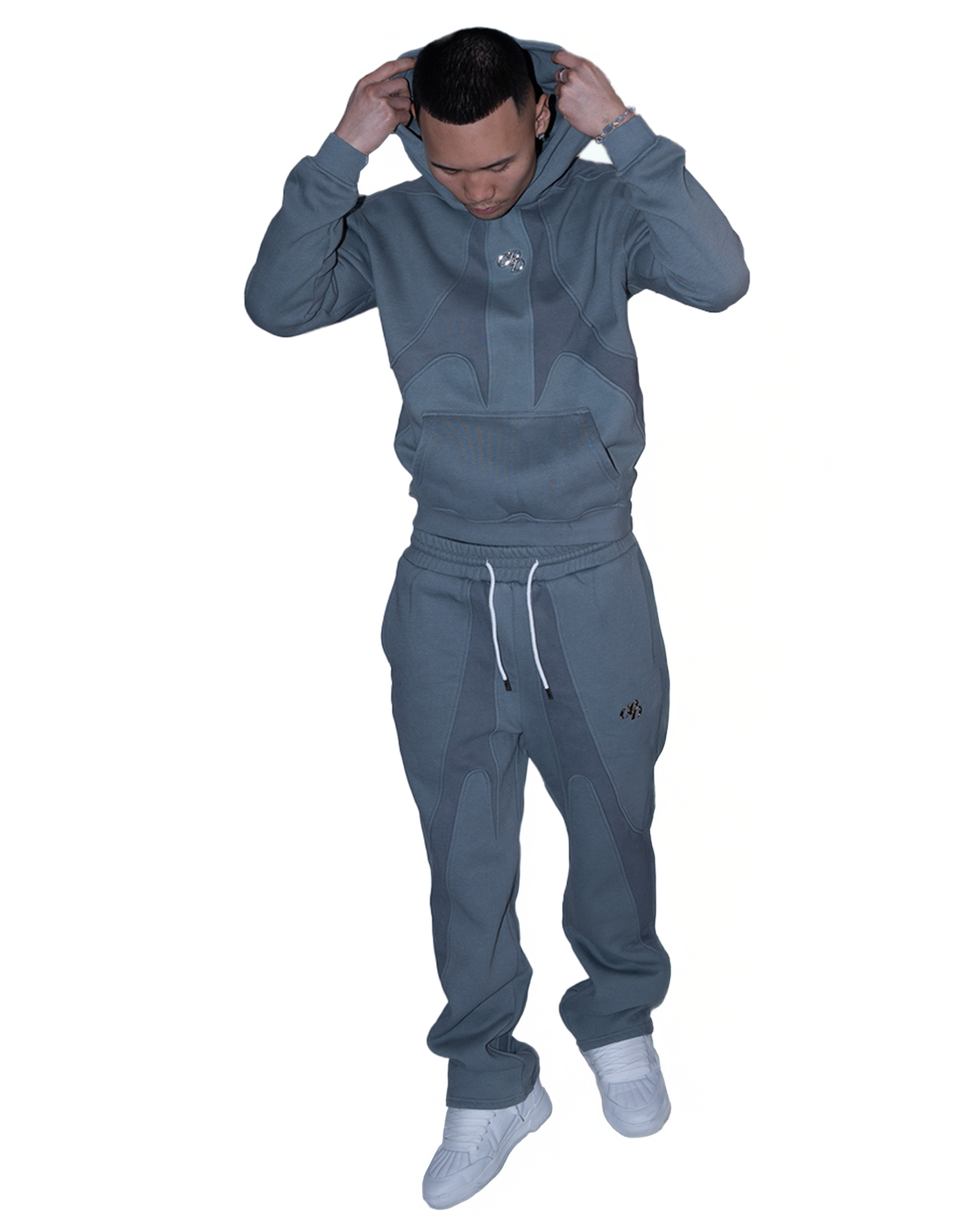 OPEN LEG JOGGER GRAU