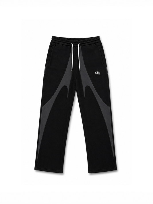 OPEN LEG JOGGER SCHWARZ